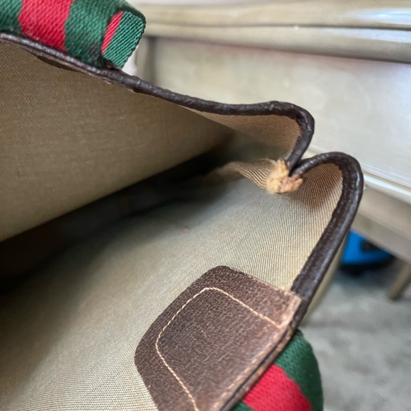Authentic Gucci vintage web sherry line tote bag 89.02.003 (X16) - Picture 9 of 16